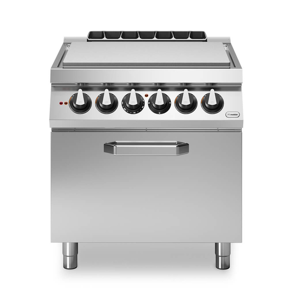 Solid top ηλεκτρ. 10kW (4x2,5kW) με στατικό ηλεκτρικό φούρνο 2/1 6kW R70/80TPFE ROC700