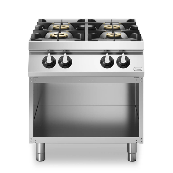 Κουζίνα αερίου 4 φλόγ. (1x6kW+3x10kW) με ανοικτή βάση R90/80PCG/A ROC900