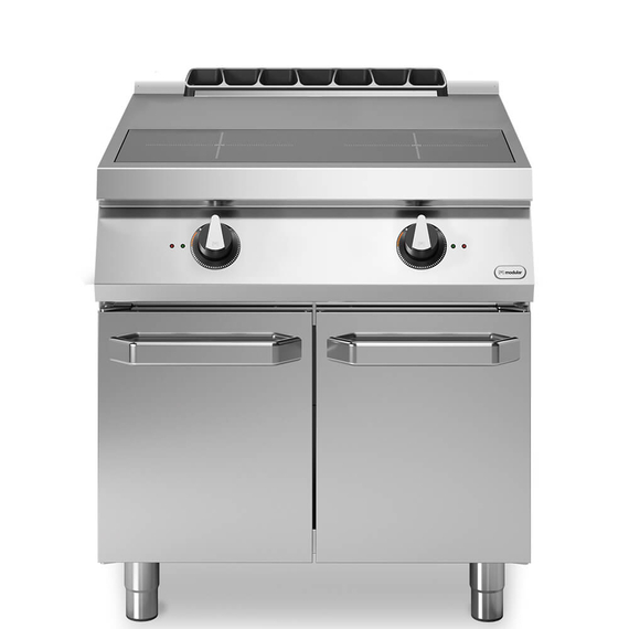Induction plate, 2 horizontal cooking zones, on cabinet with doors R70/80INDH/P ROC700