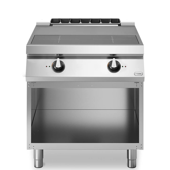 Induction plate, 2 horizontal cooking zones, on open cabinet R90/80INDH/A ROC900
