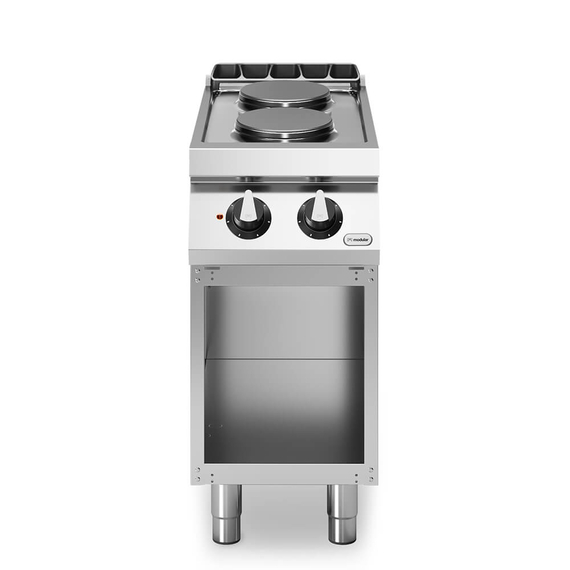 Κουζίνα ηλεκτρική 2 στρογγ. εστίες (2x2,6kw) με ανοικτή βάση R70/40PCE/A ROC700