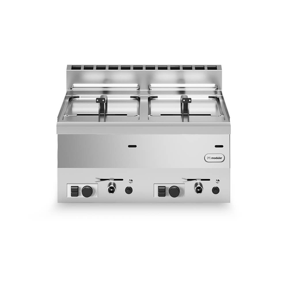 Φριτέζα αερίου 2x8L 6,8kW επιτραπ. F60/60FRGV/2V8/T FUN600