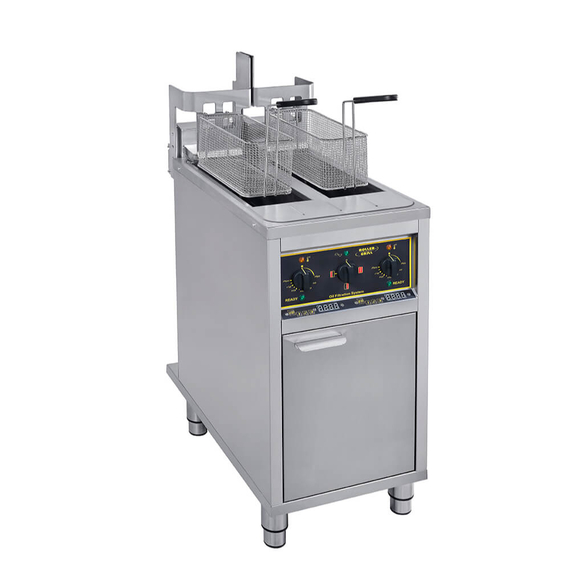 Φριτέζα ηλεκτρική 2x10L OFSL 20 Roller Grill αυτόματη, με σύστημα φιλτραρίσματος λαδιού